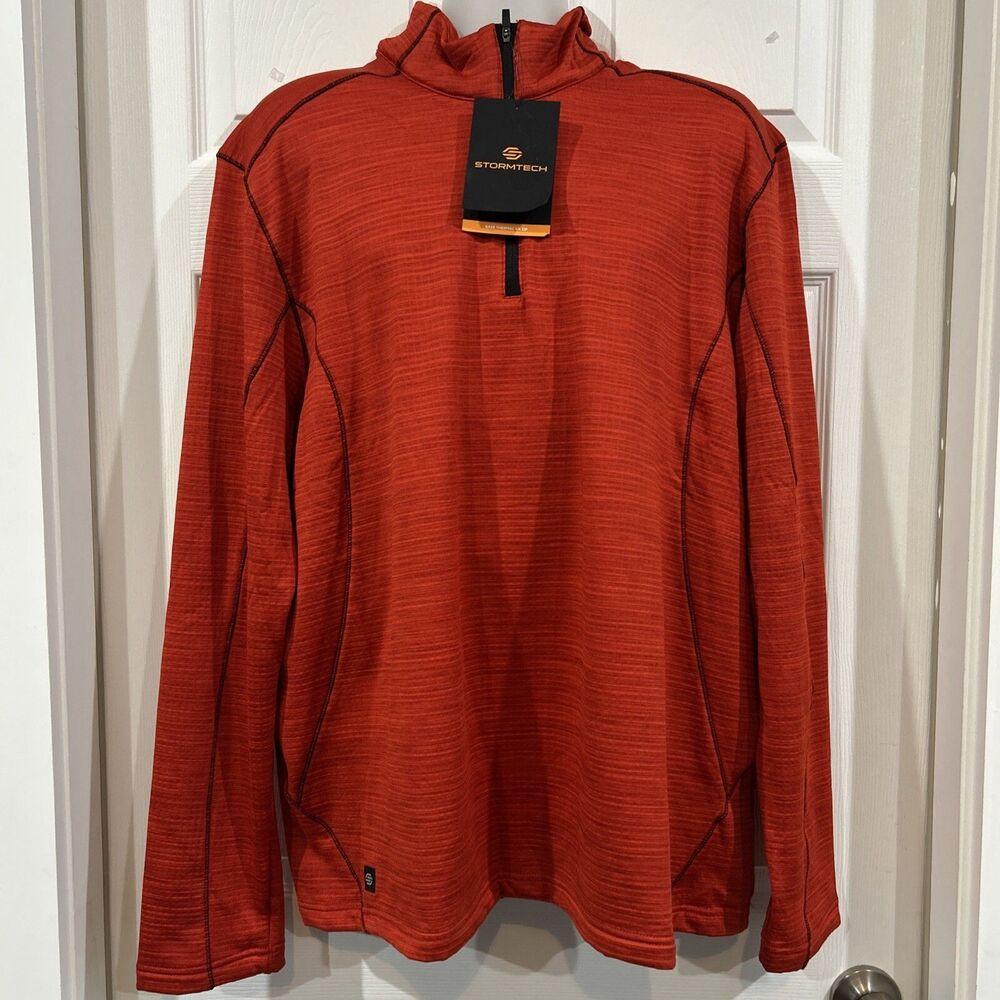 Stormtech Base Layer Thermal 1/4 Zip HTZ-1 Jacket Men's 3XL Waffle Fleece Lined
